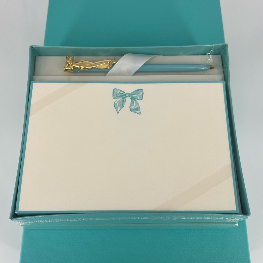 Tiffany & Co. Blue and Gold Stationery Set‎